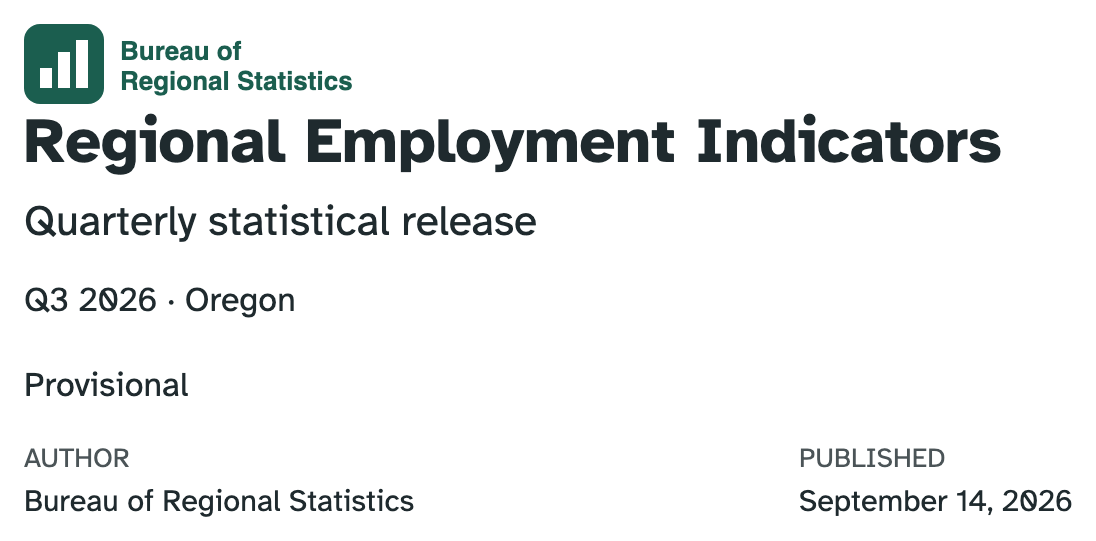 The title block with the word Provisional added below the reference period line, in plain body text with no styling.